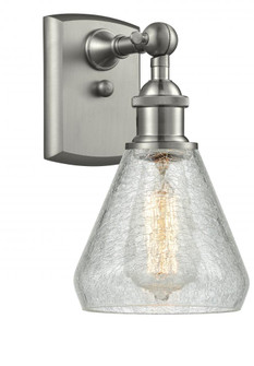 Conesus - 1 Light - 6 inch - Brushed Satin Nickel - Sconce (3442|516-1W-SN-G275-LED)