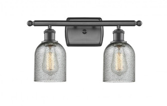 Caledonia - 2 Light - 15 inch - Oil Rubbed Bronze - Bath Vanity Light (3442|516-2W-OB-G257-LED)
