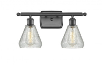 Conesus - 2 Light - 16 inch - Oil Rubbed Bronze - Bath Vanity Light (3442|516-2W-OB-G275-LED)