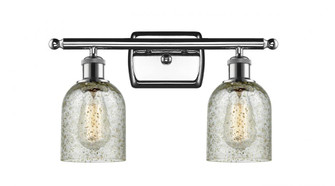 Caledonia - 2 Light - 15 inch - Polished Chrome - Bath Vanity Light (3442|516-2W-PC-G259-LED)