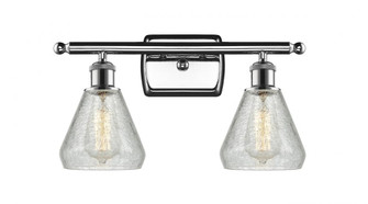 Conesus - 2 Light - 16 inch - Polished Chrome - Bath Vanity Light (3442|516-2W-PC-G275-LED)