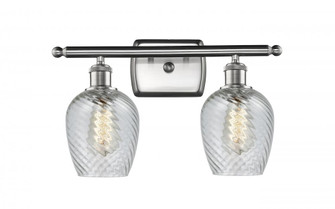 Salina - 2 Light - 16 inch - Brushed Satin Nickel - Bath Vanity Light (3442|516-2W-SN-G292-LED)