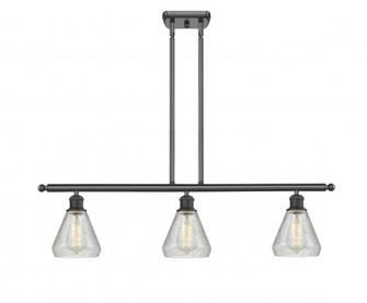 Conesus - 3 Light - 36 inch - Oil Rubbed Bronze - Stem hung - Island Light (3442|516-3I-OB-G275)