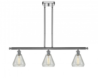 Conesus - 3 Light - 36 inch - Polished Chrome - Stem hung - Island Light (3442|516-3I-PC-G275)