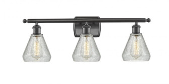 Conesus - 3 Light - 26 inch - Oil Rubbed Bronze - Bath Vanity Light (3442|516-3W-OB-G275-LED)
