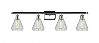 Conesus - 4 Light - 36 inch - Polished Chrome - Bath Vanity Light (3442|516-4W-PC-G275-LED)