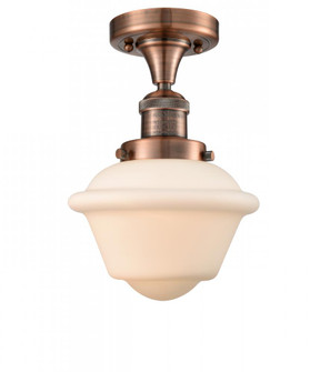 Oxford - 1 Light - 8 inch - Antique Copper - Semi-Flush Mount (3442|517-1CH-AC-G531-LED)