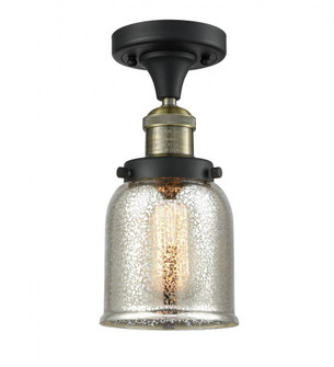 Bell - 1 Light - 5 inch - Black Antique Brass - Semi-Flush Mount (3442|517-1CH-BAB-G58-LED)
