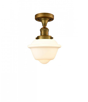 Oxford - 1 Light - 8 inch - Brushed Brass - Semi-Flush Mount (3442|517-1CH-BB-G531)