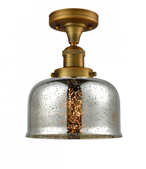 Bell - 1 Light - 8 inch - Brushed Brass - Semi-Flush Mount (3442|517-1CH-BB-G78-LED)