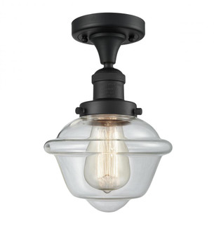 Oxford - 1 Light - 8 inch - Matte Black - Semi-Flush Mount (3442|517-1CH-BK-G532-LED)