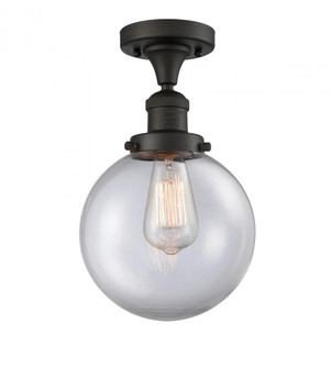 Beacon - 1 Light - 8 inch - Oil Rubbed Bronze - Semi-Flush Mount (3442|517-1CH-OB-G202-8-LED)