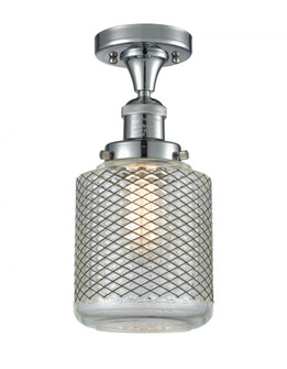 Stanton - 1 Light - 6 inch - Polished Chrome - Semi-Flush Mount (3442|517-1CH-PC-G262)
