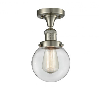 Beacon - 1 Light - 6 inch - Brushed Satin Nickel - Semi-Flush Mount (3442|517-1CH-SN-G202-6)