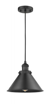 Briarcliff - 1 Light - 10 inch - Matte Black - Cord hung - Mini Pendant (3442|201C-BK-M10-BK-LED)