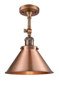 Briarcliff - 1 Light - 10 inch - Antique Copper - Adjustable Semi-Flush Mount (3442|201F-AC-M10-AC)