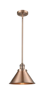 Briarcliff - 1 Light - 10 inch - Antique Copper - Stem Hung - Mini Pendant (3442|201S-AC-M10-AC)