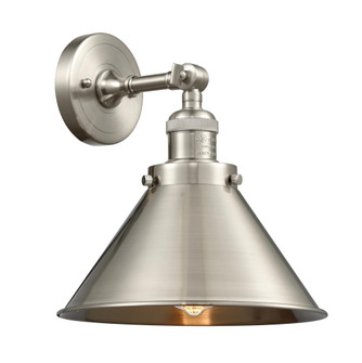 Briarcliff - 1 Light - 10 inch - Brushed Satin Nickel - Adjustable Sconce (3442|203-SN-M10-SN-LED)