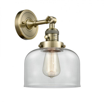 Bell - 1 Light - 8 inch - Antique Brass - Adjustable Sconce (3442|203SW-AB-G72)