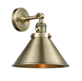 Briarcliff - 1 Light - 10 inch - Antique Brass - Adjustable Sconce (3442|203SW-AB-M10-AB)
