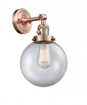 Beacon - 1 Light - 8 inch - Antique Copper - Adjustable Sconce (3442|203SW-AC-G202-8)
