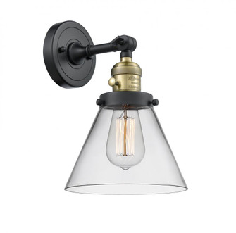 Cone - 1 Light - 8 inch - Black Antique Brass - Adjustable Sconce (3442|203SW-BAB-G42)