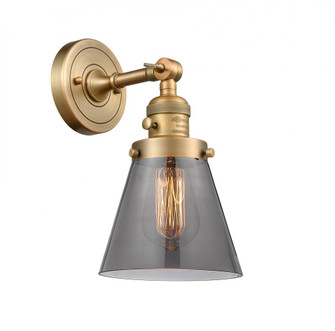 Cone - 1 Light - 6 inch - Brushed Brass - Adjustable Sconce (3442|203SW-BB-G63)