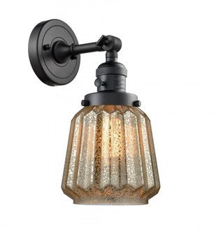 Chatham - 1 Light - 7 inch - Matte Black - Adjustable Sconce (3442|203SW-BK-G146)