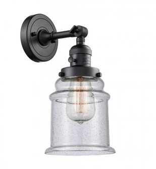 Canton - 1 Light - 7 inch - Matte Black - Adjustable Sconce (3442|203SW-BK-G184)