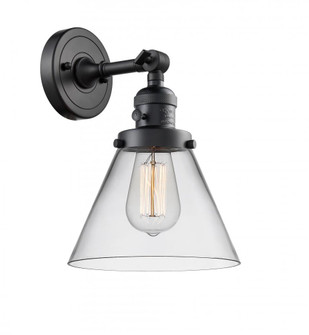 Cone - 1 Light - 8 inch - Matte Black - Adjustable Sconce (3442|203SW-BK-G42)