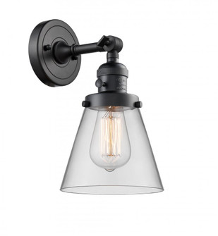 Cone Sconce With Switch (3442|203SW-BK-G62)