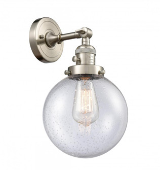 Beacon - 1 Light - 8 inch - Brushed Satin Nickel - Adjustable Sconce (3442|203SW-SN-G204-8)