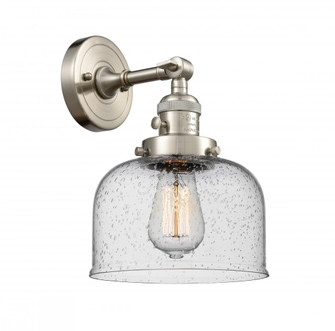 Bell - 1 Light - 8 inch - Brushed Satin Nickel - Adjustable Sconce (3442|203SW-SN-G74)