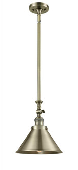 Briarcliff - 1 Light - 10 inch - Antique Brass - Stem Hung - Adjustable Mini Pendant (3442|206-AB-M10-AB-LED)
