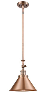 Briarcliff - 1 Light - 10 inch - Antique Copper - Stem Hung - Adjustable Mini Pendant (3442|206-AC-M10-AC)