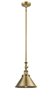 Briarcliff - 1 Light - 10 inch - Brushed Brass - Stem Hung - Adjustable Mini Pendant (3442|206-BB-M10-BB-LED)