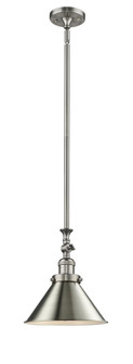 Briarcliff - 1 Light - 10 inch - Brushed Satin Nickel - Stem Hung - Adjustable Mini Pendant (3442|206-SN-M10-SN-LED)