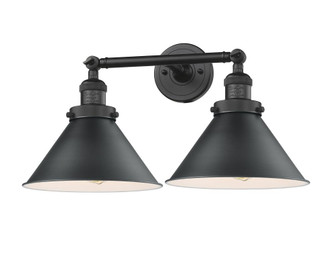 Briarcliff - 2 Light - 19 inch - Matte Black - Adjustable Bath Vanity Light (3442|208-BK-M10-BK)