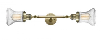 Bellmont - 2 Light - 6 inch - Antique Brass - Adjustable Bath Vanity Light (3442|208L-AB-G194-LED)