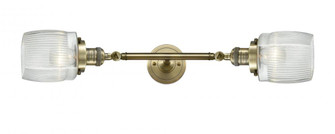 Colton - 2 Light - 6 inch - Antique Brass - Adjustable Bath Vanity Light (3442|208L-AB-G302-LED)