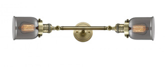 Bell - 2 Light - 5 inch - Antique Brass - Adjustable Bath Vanity Light (3442|208L-AB-G53)