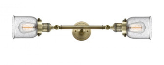 Bell - 2 Light - 5 inch - Antique Brass - Adjustable Bath Vanity Light (3442|208L-AB-G54-LED)