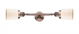 Bell - 2 Light - 5 inch - Antique Copper - Adjustable Bath Vanity Light (3442|208L-AC-G51-LED)