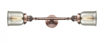 Bell - 2 Light - 5 inch - Antique Copper - Adjustable Bath Vanity Light (3442|208L-AC-G58-LED)