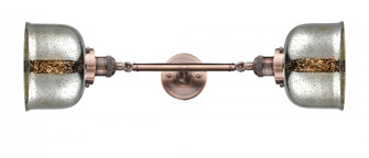Bell - 2 Light - 8 inch - Antique Copper - Adjustable Bath Vanity Light (3442|208L-AC-G78)