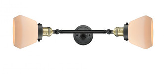 Fulton - 2 Light - 7 inch - Black Antique Brass - Adjustable Bath Vanity Light (3442|208L-BAB-G171)