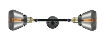 Fulton - 2 Light - 7 inch - Black Antique Brass - Adjustable Bath Vanity Light (3442|208L-BAB-G173)