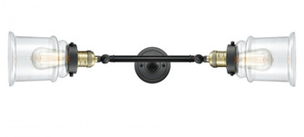 Canton - 2 Light - 6 inch - Black Antique Brass - Adjustable Bath Vanity Light (3442|208L-BAB-G182)