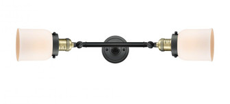 Bell - 2 Light - 5 inch - Black Antique Brass - Adjustable Bath Vanity Light (3442|208L-BAB-G51)