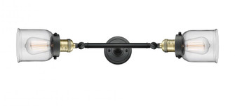 Bell - 2 Light - 5 inch - Black Antique Brass - Adjustable Bath Vanity Light (3442|208L-BAB-G52-LED)